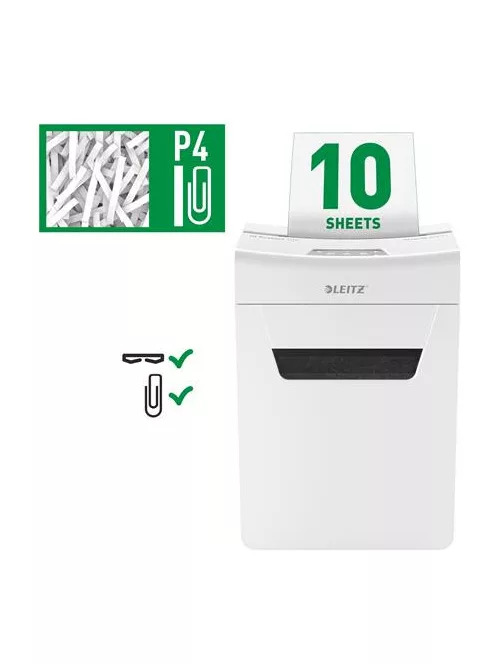 LEITZ Iratmegsemmisítő, konfetti, 10 lap, LEITZ "IQ Protect 10X"