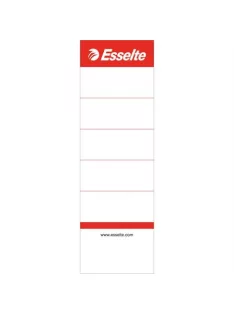   ESSELTE Cserecímke, iratrendezőhöz, kétoldalas, 50x158 mm, ESSELTE, fehér