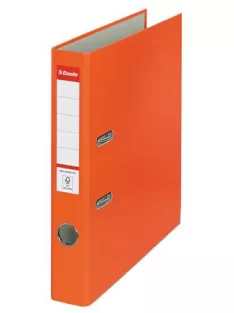   ESSELTE Iratrendező, 50 mm, A4, PP/karton, élvédő sínnel, ESSELTE "Economy", narancssárga
