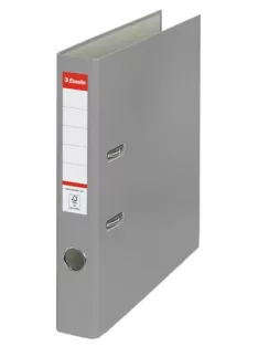   ESSELTE Iratrendező, 50 mm, A4, PP/karton, élvédő sínnel, ESSELTE "Economy", szürke