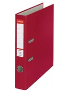 ESSELTE Iratrendező, 50 mm, A4, PP/karton, élvédő sínnel, ESSELTE "Economy", bordó