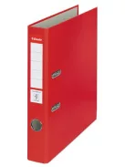 ESSELTE Iratrendező, 50 mm, A4, PP/karton, élvédő sínnel, ESSELTE "Economy", piros