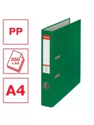 ESSELTE Iratrendező, 50 mm, A4, PP/karton, élvédő sínnel, ESSELTE "Economy", zöld