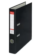 ESSELTE Iratrendező, 50 mm, A4, PP/karton, élvédő sínnel, ESSELTE "Economy", fekete