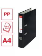 ESSELTE Iratrendező, 50 mm, A4, PP/karton, élvédő sínnel, ESSELTE "Economy", fekete