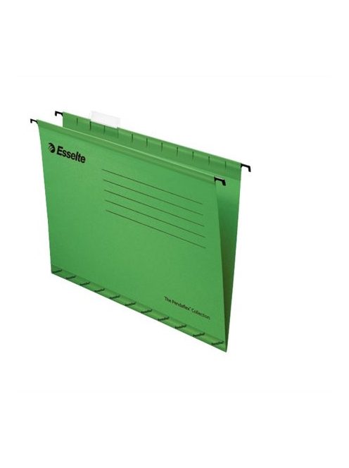 ESSELTE Függőmappa, újrahasznosított karton, A4, ESSELTE "Classic", zöld