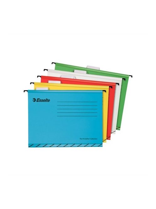 ESSELTE Függőmappa, újrahasznosított karton, A4, ESSELTE "Classic", vegyes színek