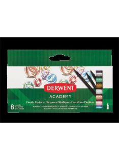   DERWENT Filctoll készlet, DERWENT, "Academy", 8 különböző metál szín
