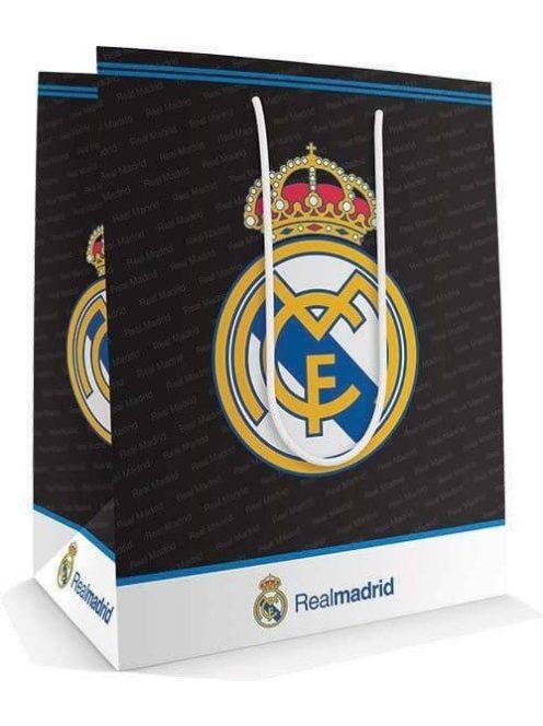 Real Madrid ajándéktáska, 23x18x10cm, közepes