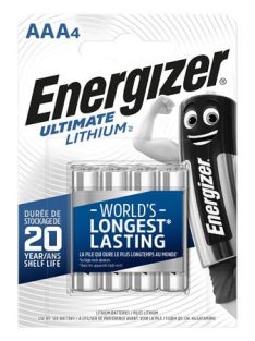   ENERGIZER Elem, AAA mikro, 4 db, Lítium, ENERGIZER "Ultimate Lithium"