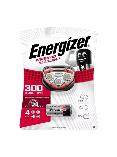 ENERGIZER Fejlámpa, 3 LED, 3xAAA, ENERGIZER "Vision HD"