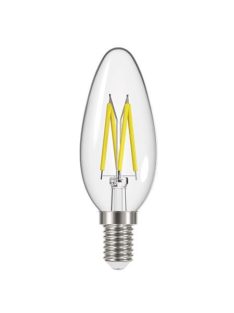   ENERGIZER LED izzó, E14, filament gyertya, 4W (40W), 470lm, 2700K, ENERGIZER