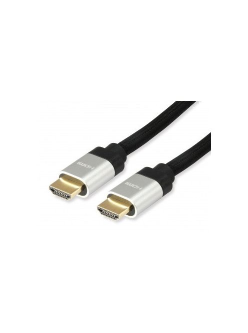 EQUIP HDMI 2.1 kábel, 8K/60Hz, Ultra High Speed, aranyozott, 2 m, EQUIP