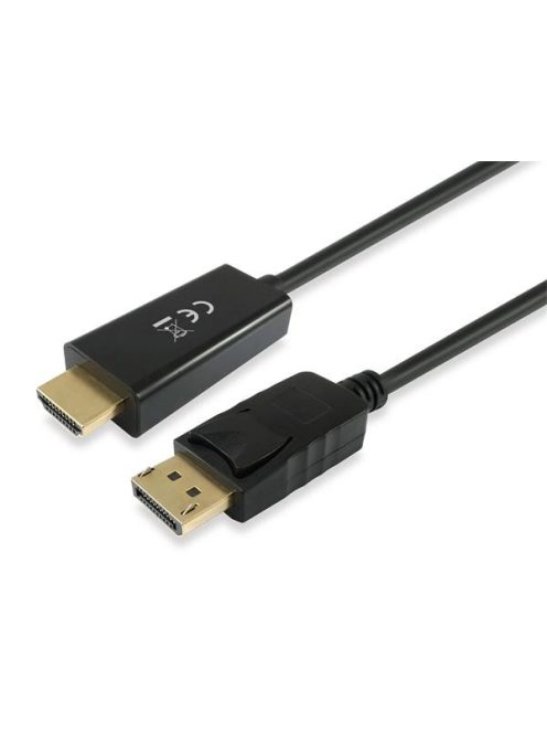 EQUIP Átalakító kábel, DisplayPort-HDMI, 3m, EQUIP