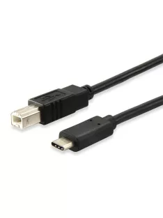 EQUIP Átalakító kábel, USB-C-USB-B 2.0, 1m, EQUIP