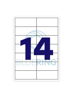 Etikett címke, 99,1x38,1mm, 100 lap, 14 címke/lap