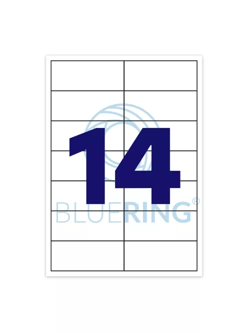 Etikett címke, 99,1x38,1mm, 100 lap, 14 címke/lap