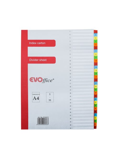 Regiszter karton Evo 1-31