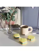 Jegyzettömb öntapadó, virág alakú, 250lap, Bluering® 5 klf. neon szín