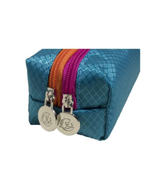 EXACOMPTA Tolltartó, cipzáras, EXACOMPTA "Tricolor", vegyes színek