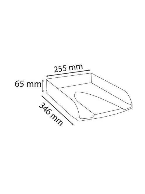EXACOMPTA Irattálca, műanyag, EXACOMPTA "COMBO Styli Skandi", nude
