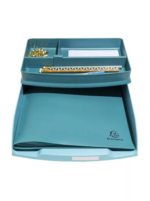 EXACOMPTA Irattálca, műanyag, EXACOMPTA "COMBO Styli Skandi", fagyos kék
