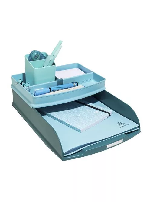 EXACOMPTA Irattálca, műanyag, EXACOMPTA "COMBO Styli Skandi", nyugodt kék