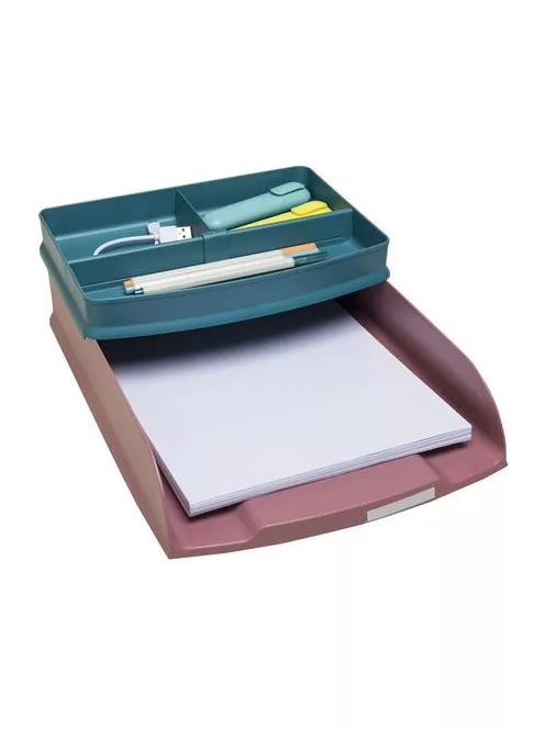 EXACOMPTA Irattálca, műanyag, EXACOMPTA "COMBO Styli Skandi", rózsaszín