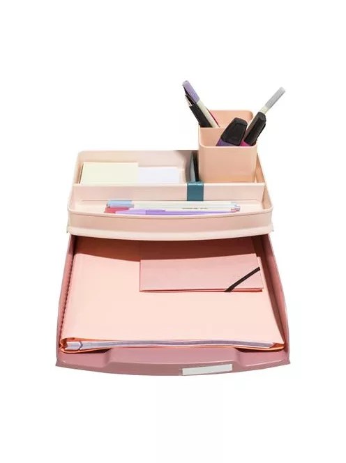 EXACOMPTA Irattálca, műanyag, EXACOMPTA "COMBO Styli Skandi", rózsaszín
