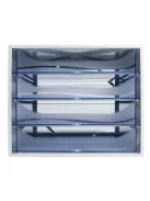 EXACOMPTA Irattároló, műanyag, 4 fiókos, EXACOMPTA "Ecobox Linicolor", jégkék
