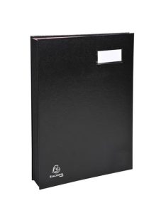   EXACOMPTA Aláírókönyv, A4, 12 részes, karton, EXACOMPTA, fekete