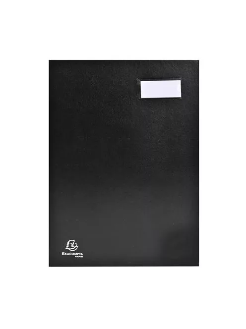 EXACOMPTA Aláírókönyv, A4, 18 részes, karton, EXACOMPTA, fekete