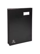 EXACOMPTA Aláírókönyv, A4, 18 részes, karton, EXACOMPTA, fekete