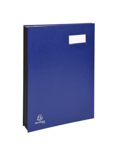   EXACOMPTA Aláírókönyv, A4, 18 részes, karton, EXACOMPTA, kék