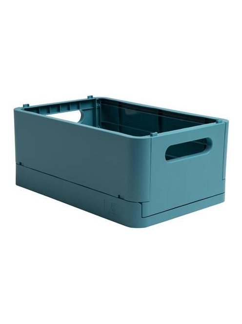 EXACOMPTA Tárolódoboz, A5+, összecsukható, EXACOMPTA "Skandi", nyugodt kék