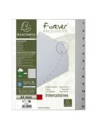 EXACOMPTA Regiszter, műanyag, A4+, 1-12, EXACOMPTA, szürke
