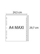 EXACOMPTA Regiszter, műanyag, A4+, 1-12, EXACOMPTA, szürke