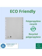EXACOMPTA Regiszter, műanyag, A4+, 1-12, EXACOMPTA, szürke