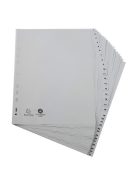 EXACOMPTA Regiszter, műanyag, A4+, 1-31, EXACOMPTA, szürke