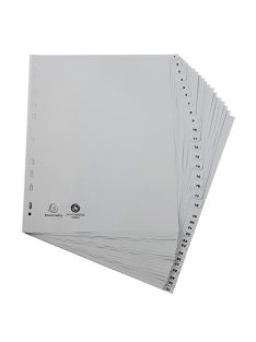 EXACOMPTA Regiszter, műanyag, A4+, 1-31, EXACOMPTA, szürke