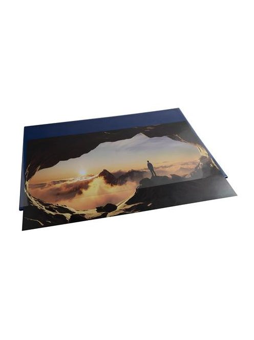 EXACOMPTA Könyökalátét, PVC, 375x575 mm, EXACOMPTA "KreaCover®", kék