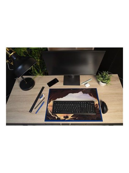 EXACOMPTA Könyökalátét, PVC, 375x575 mm, EXACOMPTA "KreaCover®", kék