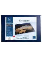 EXACOMPTA Könyökalátét, PVC, 375x575 mm, EXACOMPTA "KreaCover®", kék