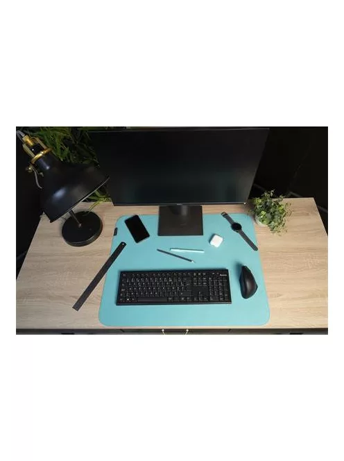 EXACOMPTA Könyökalátét, filc, 500x650 mm, EXACOMPTA "Teksto", kékeszöld