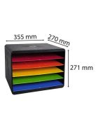 EXACOMPTA Dokumentum szortírozó, műanyag, 5 részes, EXACOMPTA "Horizon Iderama®"