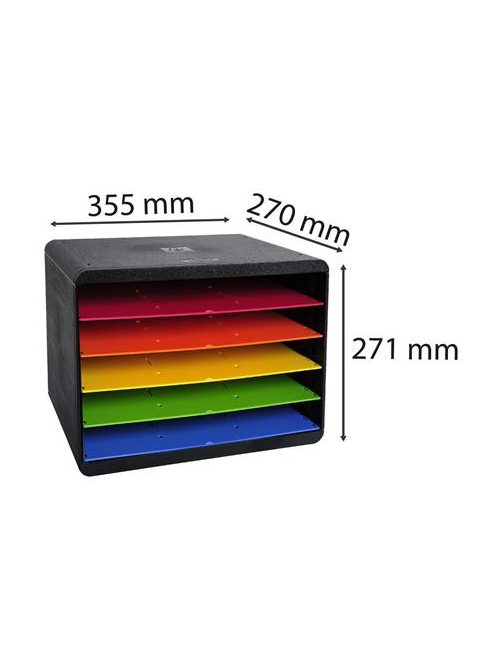 EXACOMPTA Dokumentum szortírozó, műanyag, 5 részes, EXACOMPTA "Horizon Iderama®"