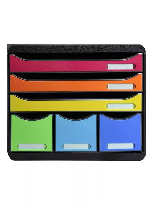 EXACOMPTA Irattároló, műanyag, 6 fiókos, EXACOMPTA "Store-Box Maxi Iderama®"