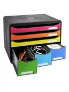 EXACOMPTA Irattároló, műanyag, 6 fiókos, EXACOMPTA "Store-Box Maxi Iderama®"