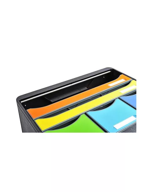 EXACOMPTA Irattároló, műanyag, 6 fiókos, EXACOMPTA "Store-Box Maxi Iderama®"