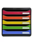 EXACOMPTA Irattároló, műanyag, 5 fiókos, EXACOMPTA "Big-Box Plus Iderama"